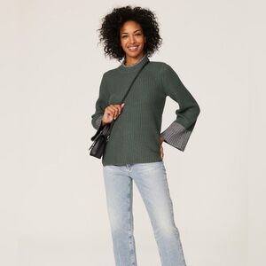 Splendid Darla Sweater – Olive Green – Size Small – Cozy & Stylish!